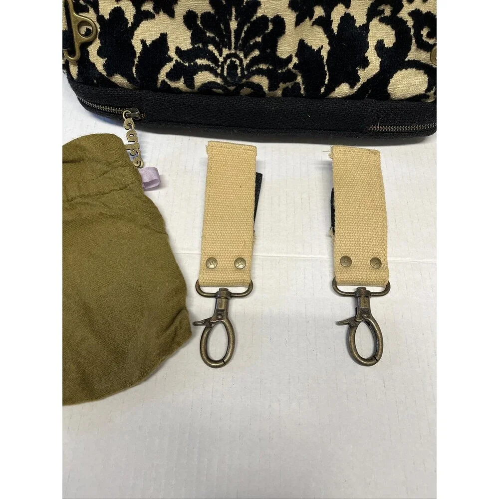 Cake by Petunia Pickle Embossed Black Velvet Diaper Bag Large
